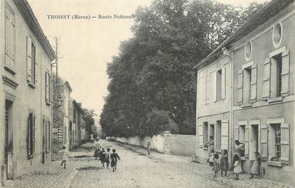 / CPA FRANCE 51 "Troissy, route Nationale"