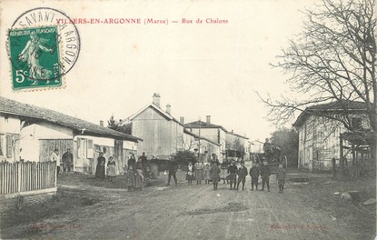 / CPA FRANCE 51 "Villers en Argonne, rue de Chalons"