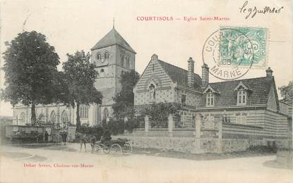 / CPA FRANCE 51 "Courtisols, église Saint Martin"