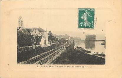 / CPA FRANCE 51 "Dormans, vue du pont du chemin de fer"