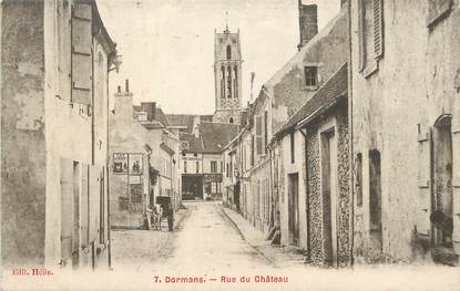 / CPA FRANCE 51 "Dormans, rue du château"