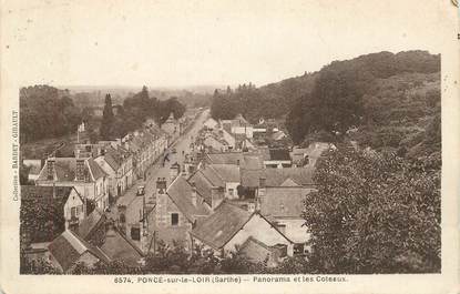 CPA FRANCE 72 "Poncé sur le Loir, panorama et les Coteaux"