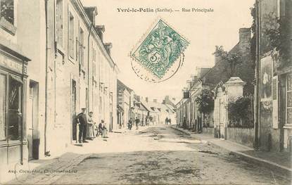 CPA FRANCE 72 "Yvré le Polin, rue principale"