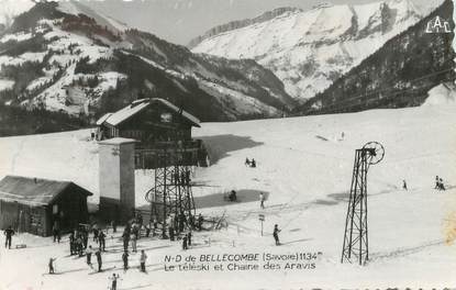 / CPSM FRANCE 73 "Notre Dame de Bellecomben le teleski"