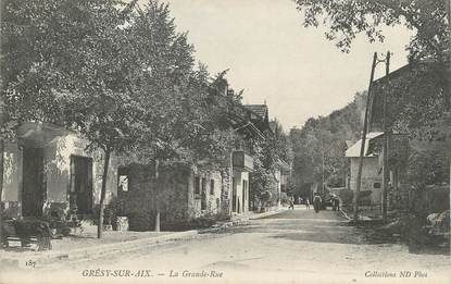 / CPA FRANCE 73 "Grésy sur Aix, la grande rue"