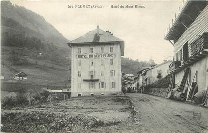 / CPA FRANCE 73 "Flumet, hôtel du Mont Blanc"