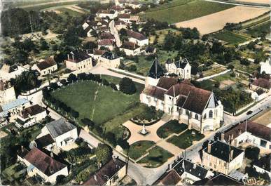 CPSM FRANCE 10 " Auxon, Place de l'Eglise"