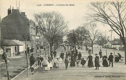 CPA FRANCE 56 "Lorient, le cours des quais"