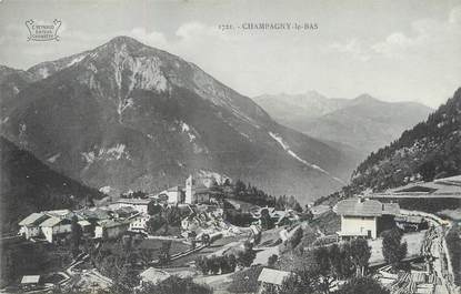/ CPA FRANCE 73 "Champagny le Bas"