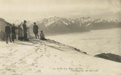 / CPA FRANCE 73 "Le Grêt d'y Bau et les montagnes de Savoie"