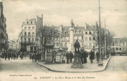 CPA FRANCE 56 "Lorient, Place Bisson et rue des Fontaines"