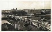 40 Lande / CPSM FRANCE 40 "Dax, vue générale et pont Sablard sur l'Adour"