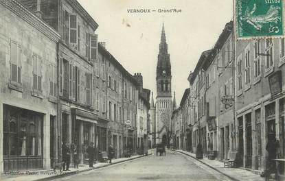 / CPA FRANCE 07 "Vernoux, Grand rue"