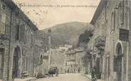 07 Ardeche / CPA FRANCE 07 "Les Ollières, la grande rue, centre du village"