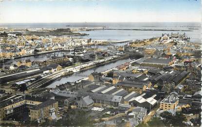 CPSM FRANCE 50 "Cherbourg, Panorama de l'avant Port et de la gare"