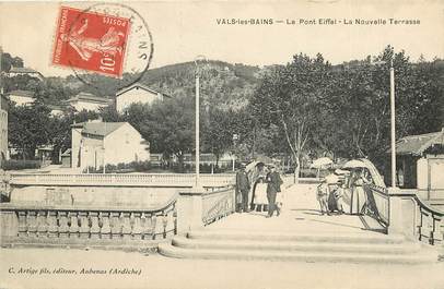 CPA FRANCE 07 "Vals les Bains, le pont Eiffel"