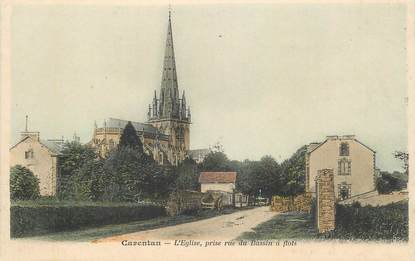 CPA FRANCE 50 "Carentan, Eglise prise rue du Bassin à flots"