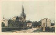 50 Manche CPA FRANCE 50 "Carentan, Eglise prise rue du Bassin à flots"