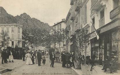 / CPA FRANCE 06 "Beaulieu sur Mer, le bld Marinoni"