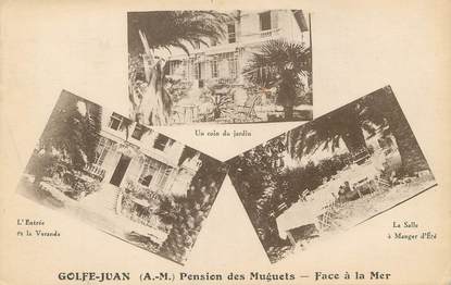 / CPA FRANCE 06 "Golfe Juan, pension des muguets"