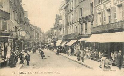 CPA FRANCE 50 "Saint Lo, la Rue Tortenon"