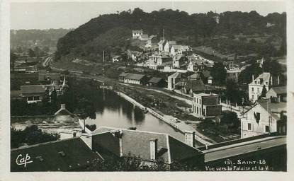 CPA FRANCE 50 "Saint Lo, vue vers la falaise et la Vire"