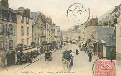 CPA FRANCE 50 "Saint Lo, la Rue Torteron vue prise du Grouais"