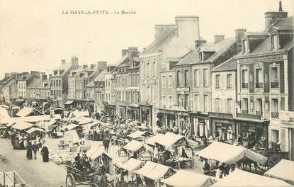 CPA FRANCE 50 "La Haye du puits, le Marché"