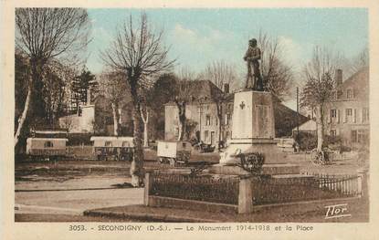 CPA FRANCE 79 "Secondigny, le monument aux morts"