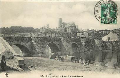 CPA FRANCE 87 "Limoges, le Pont Saint Etienne"