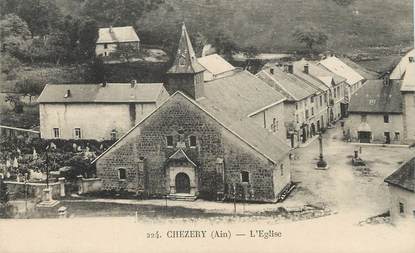 / CPA FRANCE 01 "Chezery, l'église"