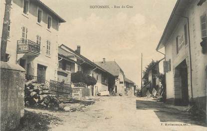 / CPA FRANCE 01 "Hotonnes, rue du Crez"