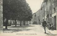 01 Ain / CPA FRANCE 01 "Ambronay, place et grande rue"
