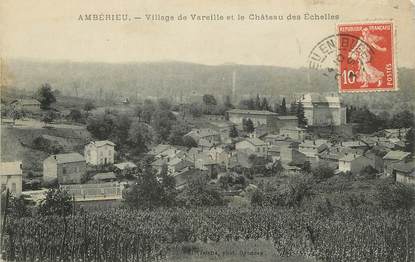 / CPA FRANCE 01 "Ambérieu, village de Vareille et le château des Echelles"