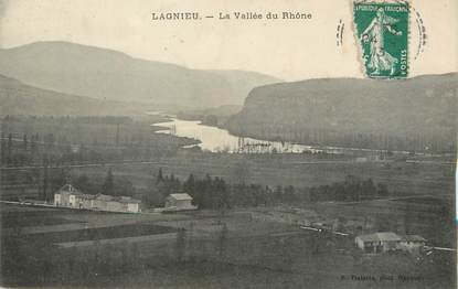 / CPA FRANCE 01 "Lagnieu, la vallée du Rhône"