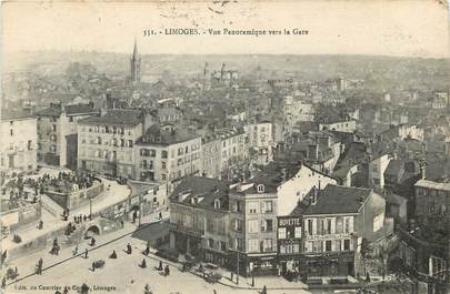 CPA FRANCE 87 "Limoges, vue panoramique vers la gare"