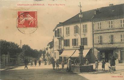 / CPA FRANCE 01 "Châtillon de Michaille, place et rue Neuve"