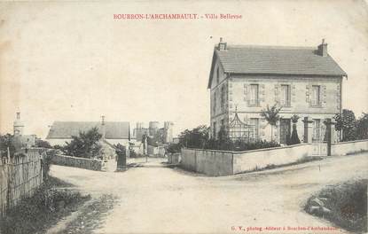 / CPA FRANCE 03 "Bourbon l'Archambault, villa Bellevue"