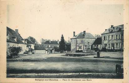 / CPA FRANCE 03 "Saligny sur Roudon, place du monument aux morts"