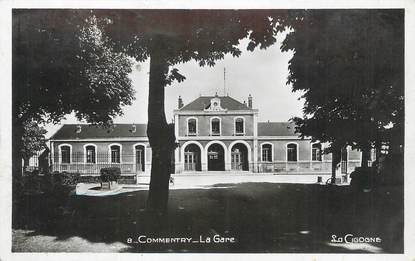 / CPSM FRANCE 03 "Commentry, la gare"