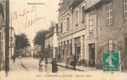 / CPA FRANCE 03 "Varennes sur Allier, hôtel des Postes"