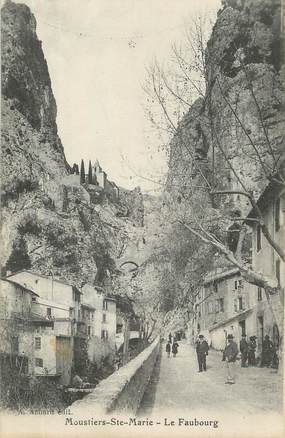 / CPA FRANCE 04 "Moustiers Sainte Marie, le Faubourg"