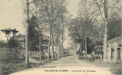 CPA FRANCE 82 "Valence d'Agen, avenue de Moissac"