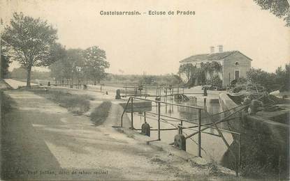 CPA FRANCE 82 "Castelsarrazin, Ecluse de Prades" / PENICHE / BATELLERIE