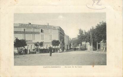 CPA FRANCE 82 "Castelsarrazin, avenue de la gare"