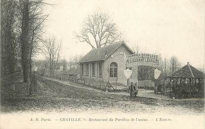 / CPA FRANCE 92 "Chaville, restaurant du pavillon de l'usine"