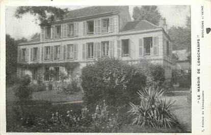 / CPA FRANCE 92 "Boulogne sur Seine, le manoir de Longchamps"