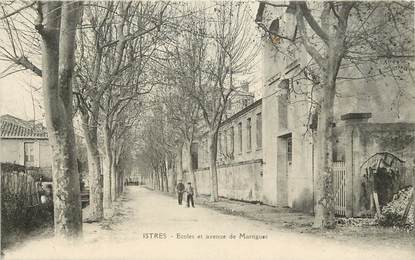 CPA FRANCE 13 "Istres, Ecole et avenue de Martigues"