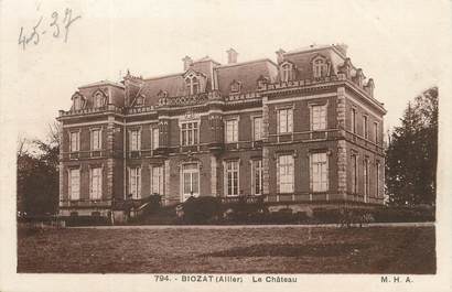 / CPA FRANCE 03 "Biozat, le château"