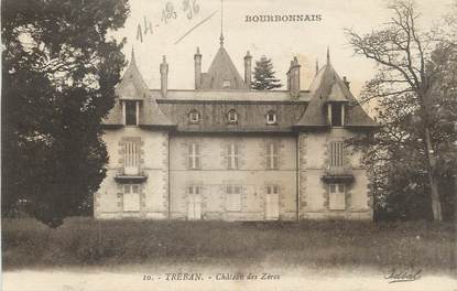 / CPA FRANCE 03 "Tréban, château des Zéros"